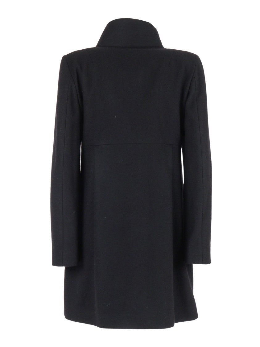 Fay Classic Tailored Mid-Length Coat With Structured Fit