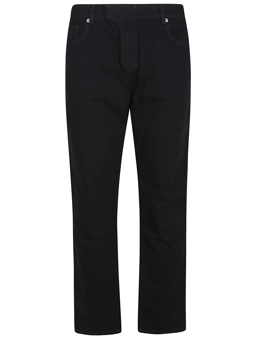 Balmain Vintage Black Denim Pants With Classic Five-Pocket Design