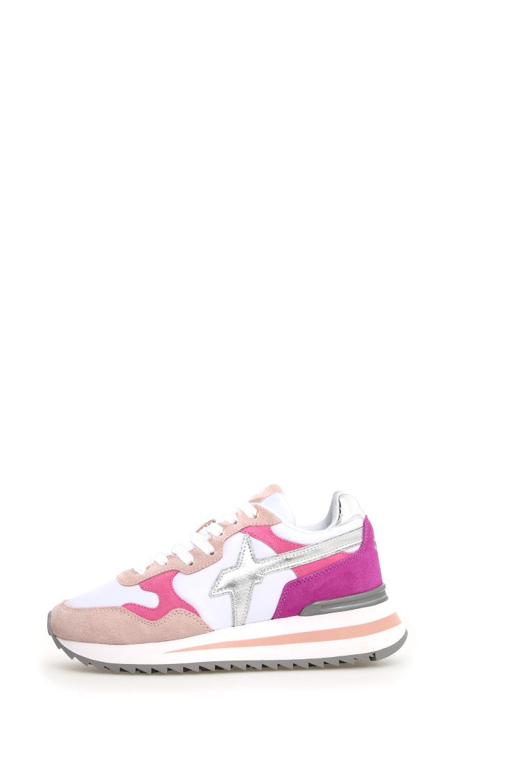 W6yz Technical Fabric And Suede Sneakers