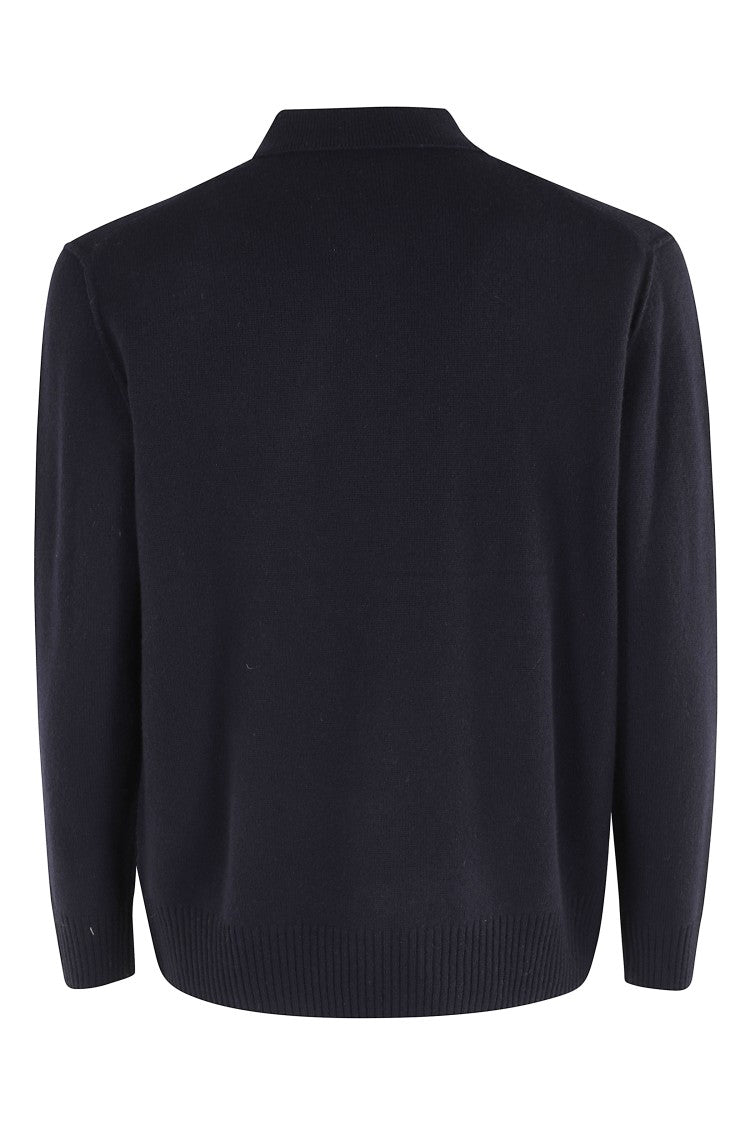 Paolo Pecora Long Sleeve Wool Polo Shirt