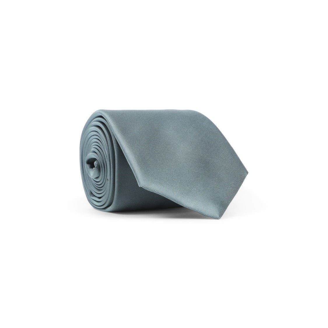 Canali Silk Tie With Subtle Diagonal Ribbing