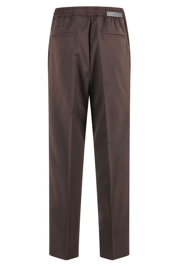 Briglia Brown Wimbledon Pattern Pants With Elasticized Waistband