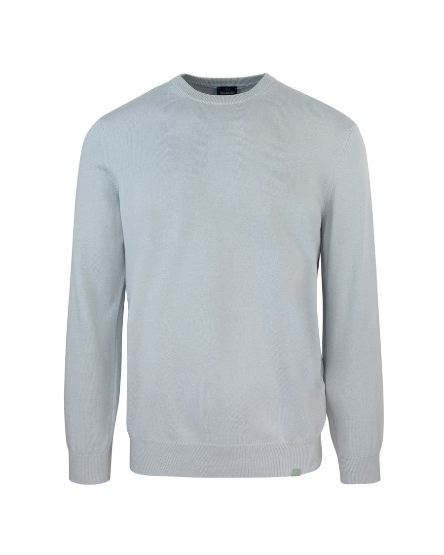 Paul & Shark Grey Sweater With Stitched Logo Patch