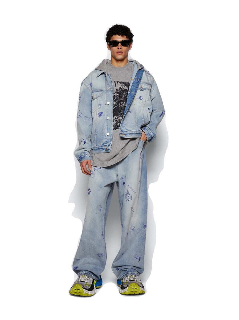 Vetements Goth Oversized Tee Grey Melange