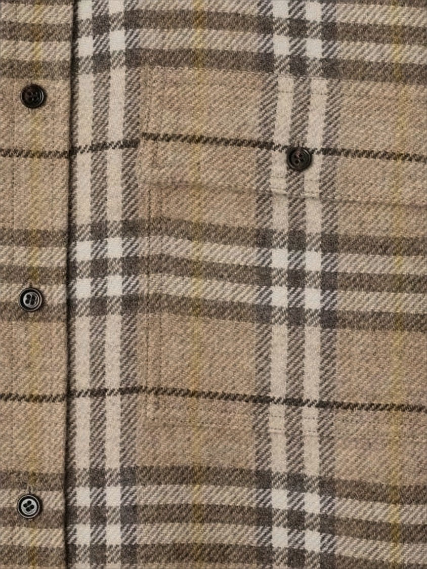 Burberry Classic Plaid Long-Sleeve Shirt In Wool