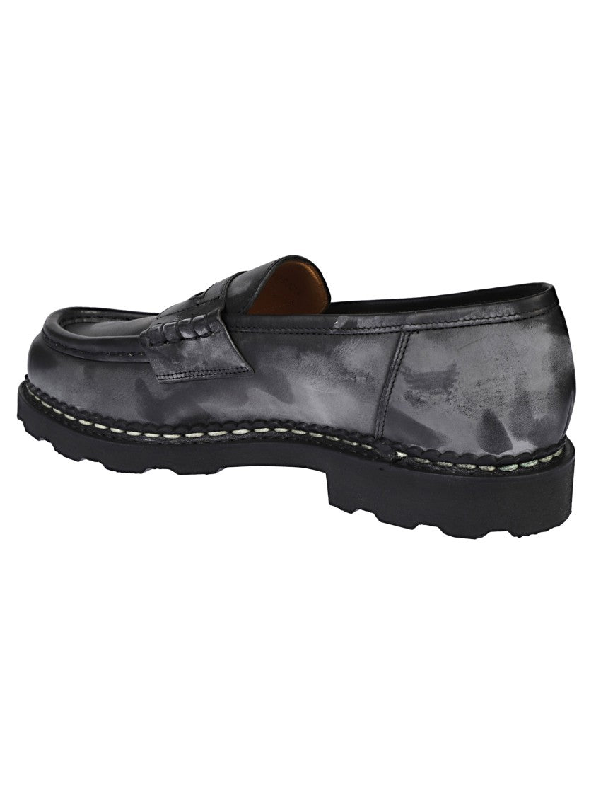 Paraboot Reims Moccasin In Vintage Effect Calfskin