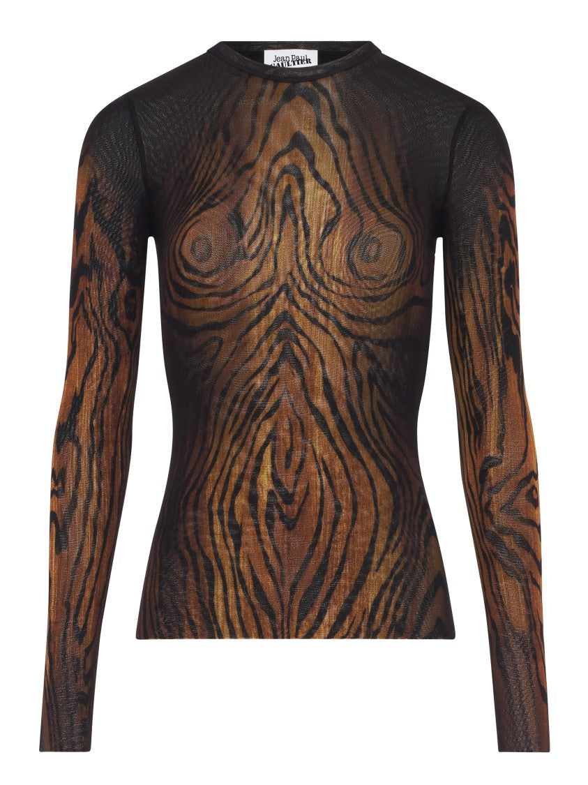Jean Paul Gaultier Long-Sleeved Mesh Top