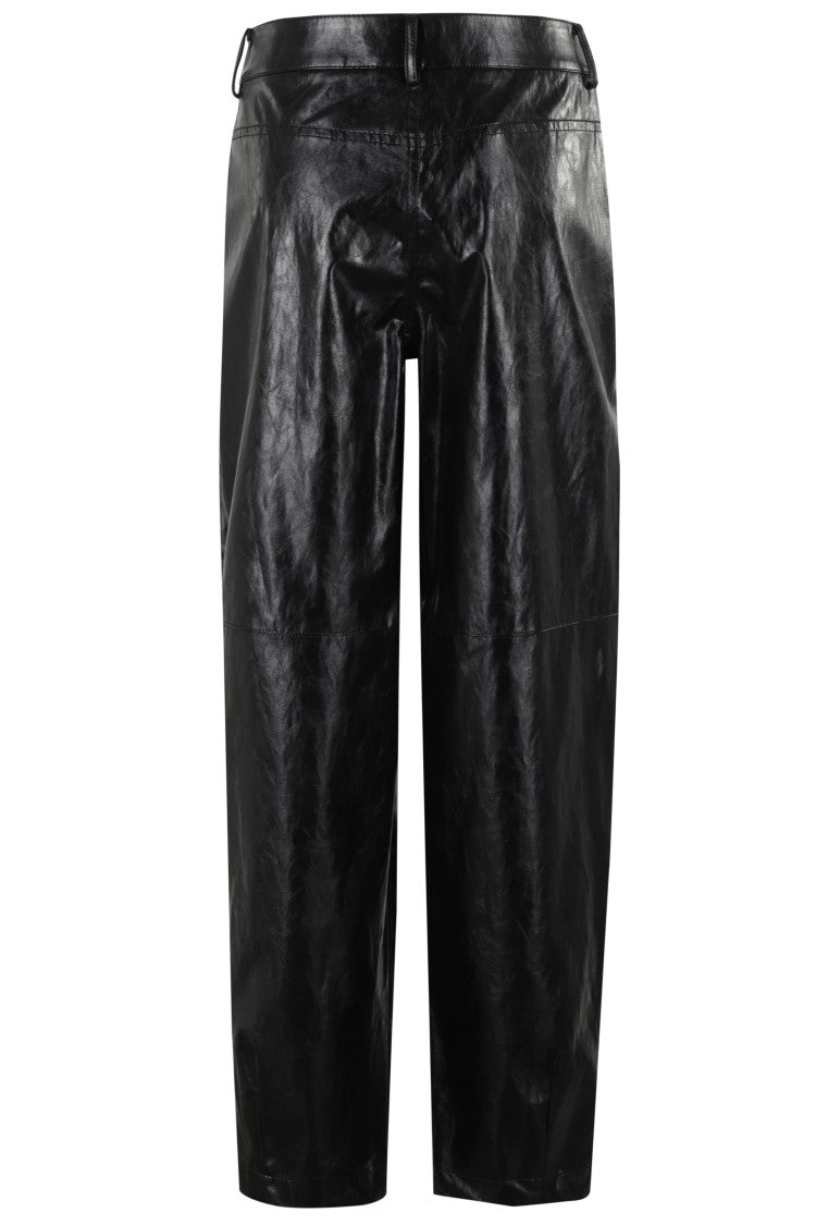 Federica Tosi Metallic Leather Balloon Pants