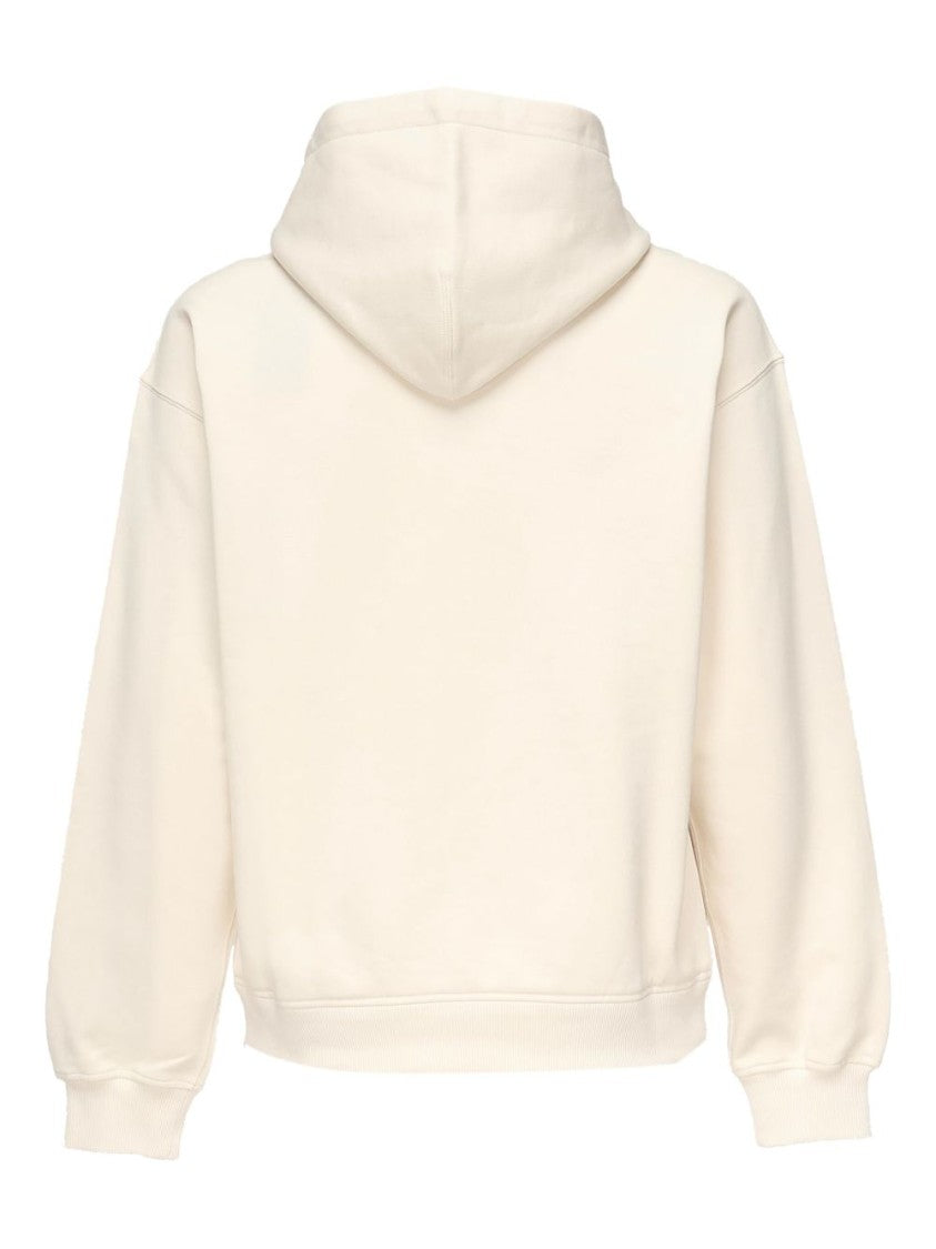 Dolce & Gabbana Almond Beige Pullover Sweatshirt With Drawstring Hood