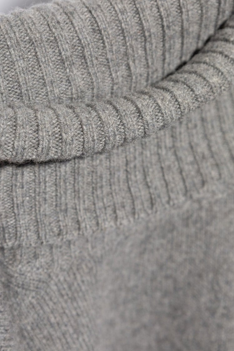 Ami Cashmere Blend High-Neck Sweater With Minimalist Design