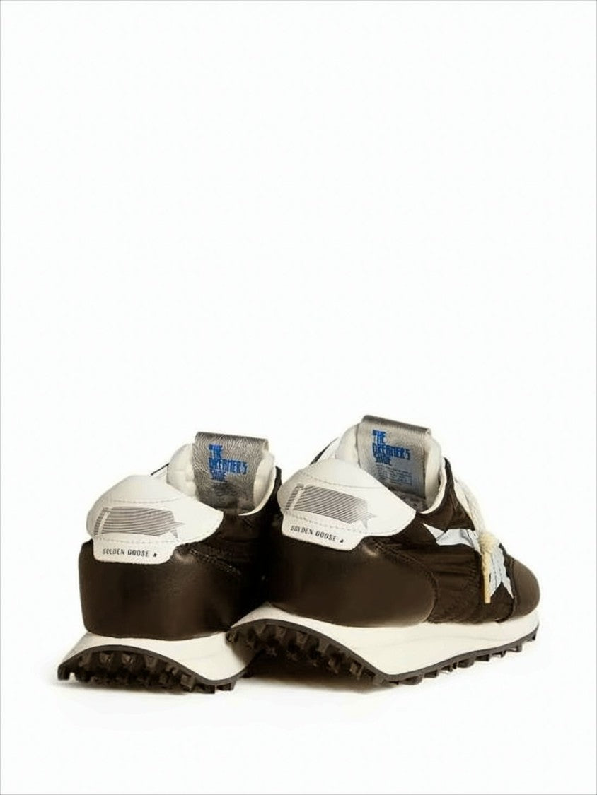Golden Goose Low-Top Sneakers With Star Accents And Blue Label