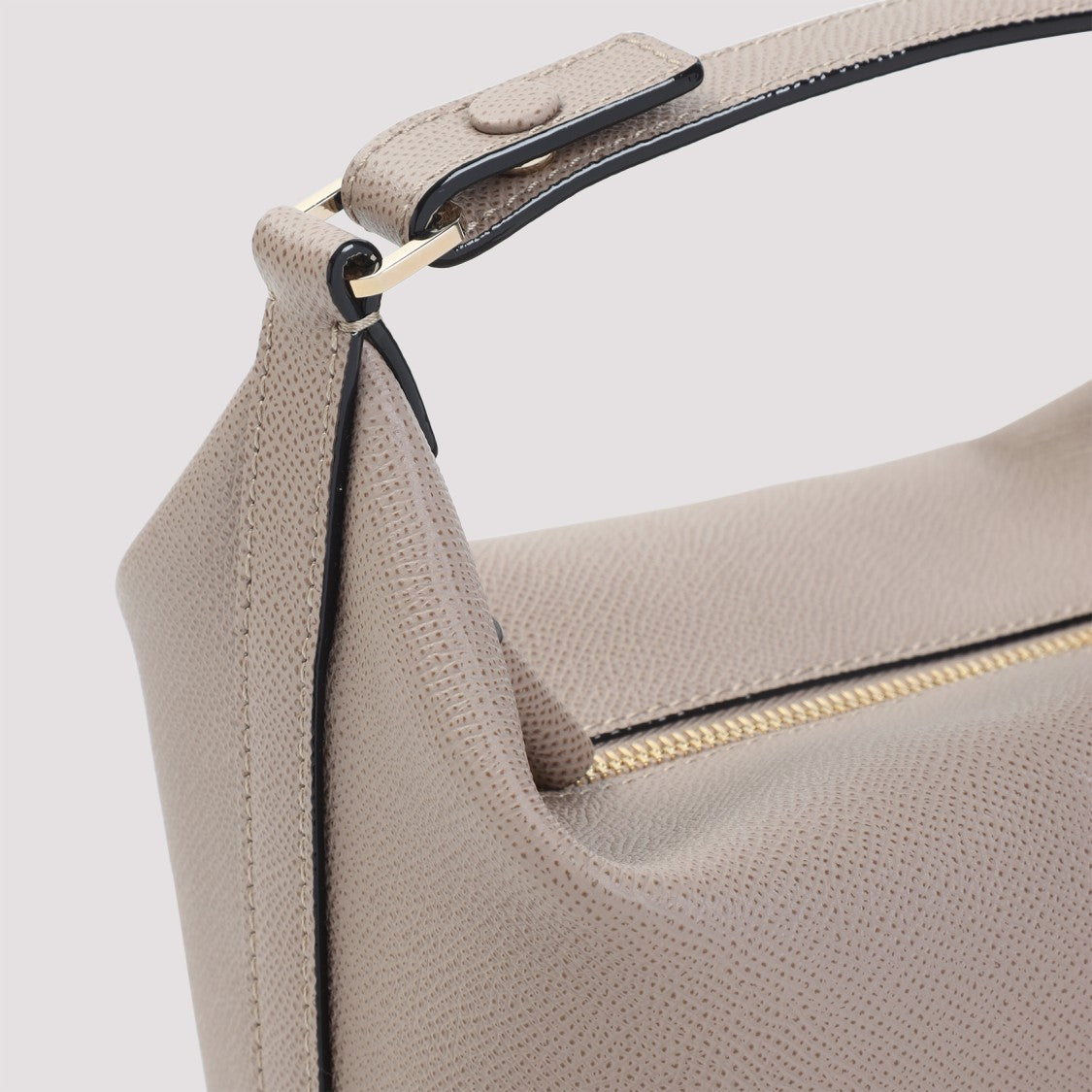 Valextra Sahara Beige Calf Leather Mochi Pouch Bag