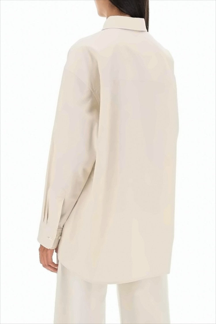 Lemaire Relaxed Fit Cotton Shirt With Classic Collar