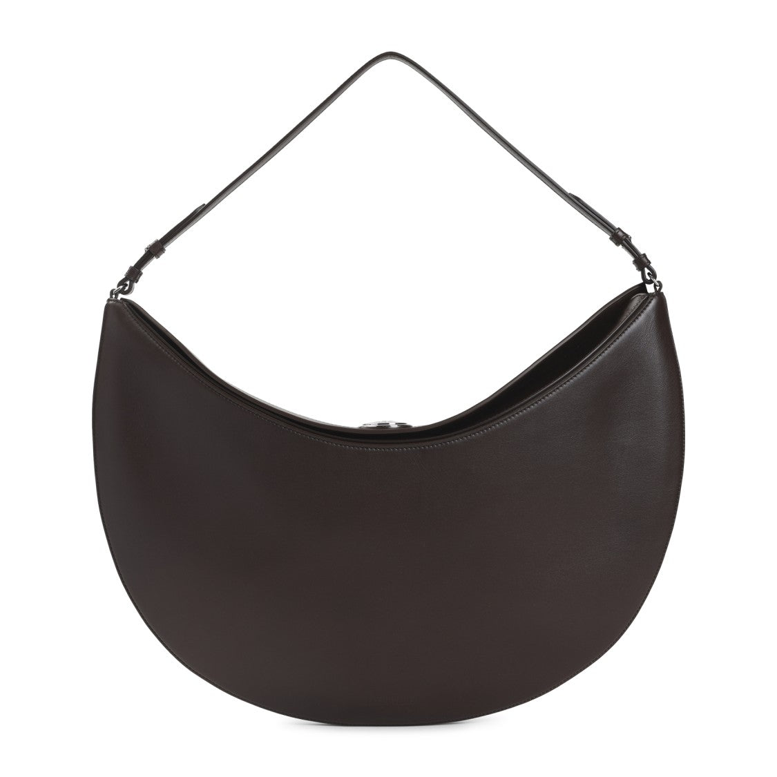 Jacquemus Midnight Brown Leather Le Calisso Rond Handbag