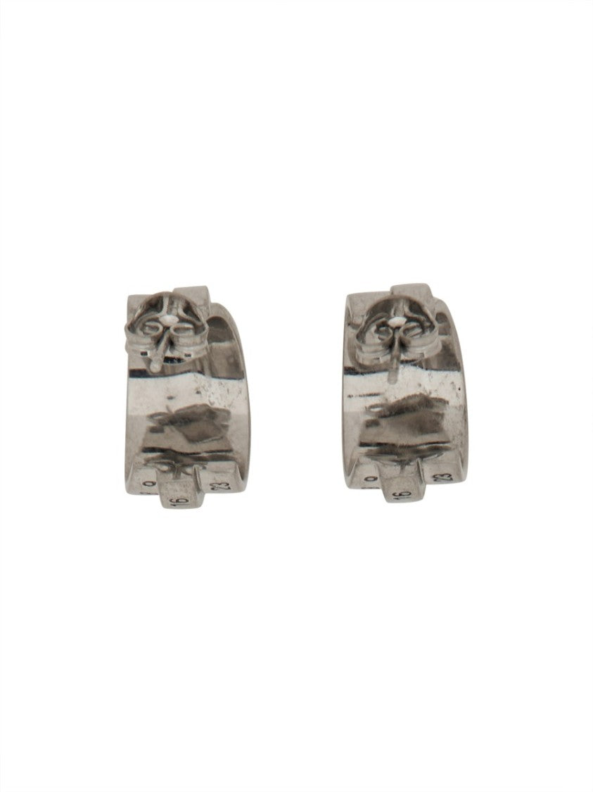 Mm6 By Maison Margiela Polished Brass Hoop Earrings