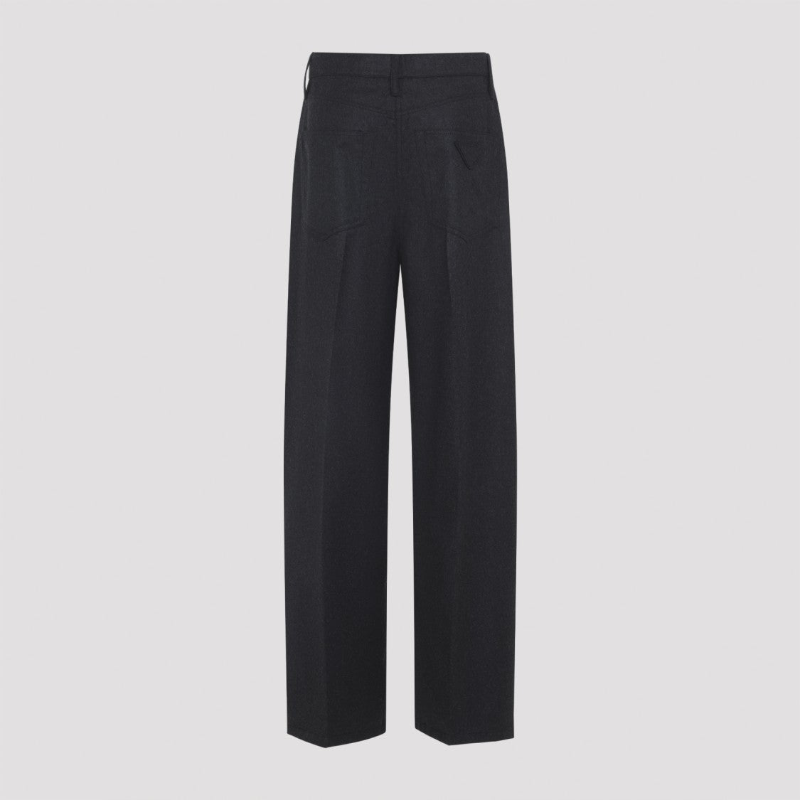 Prada High-Waisted Straight-Leg Trousers In Fine Virgin Wool