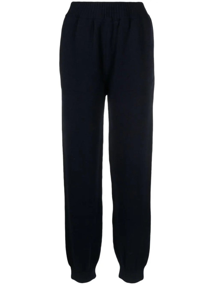 Msgm Blue Wool Cashmere Pants