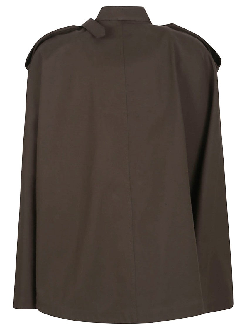 Burberry Cropped Trench Coat In Technical Cotton Gabardine