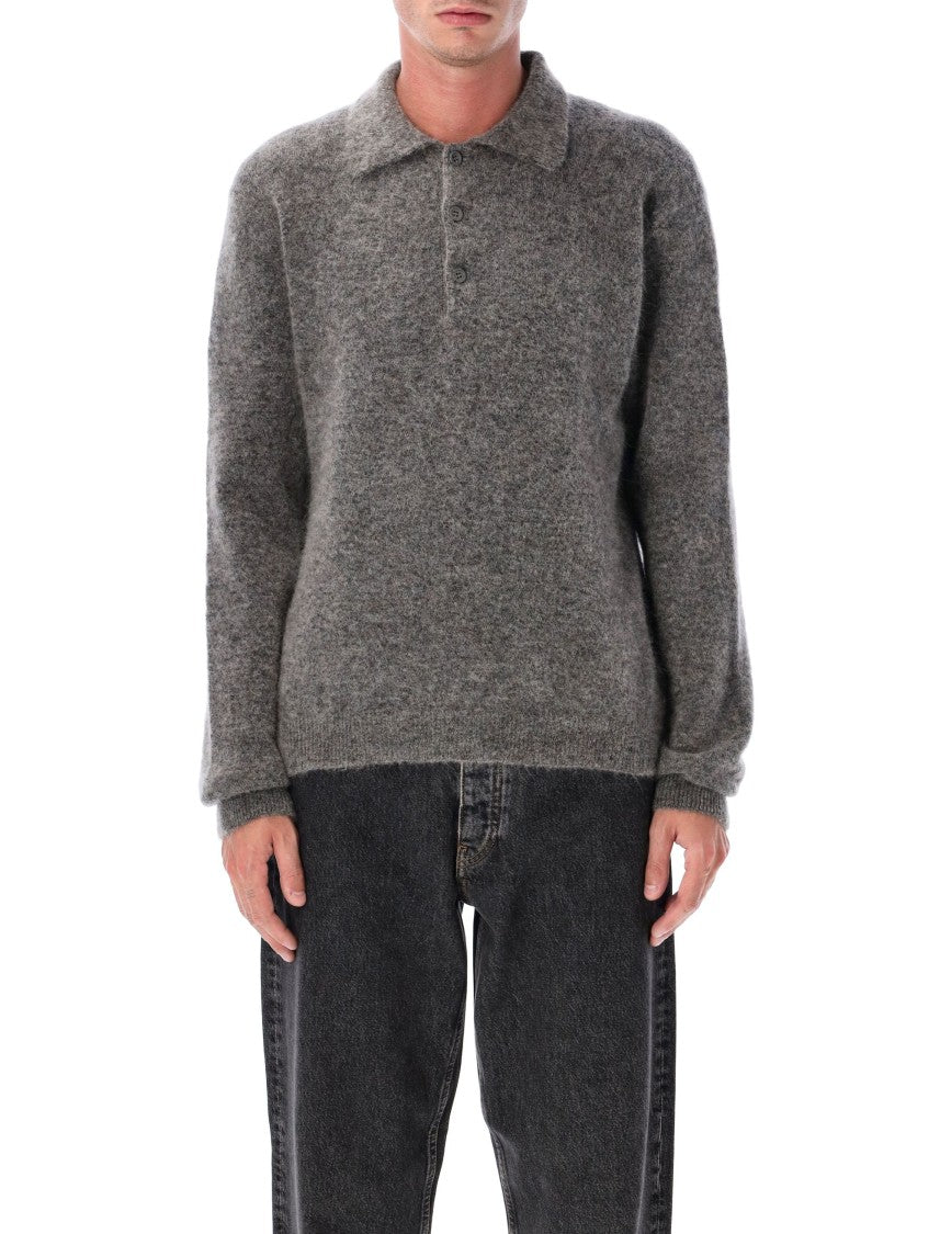 Sunflower Refined Mohair Blend Polo Sweater