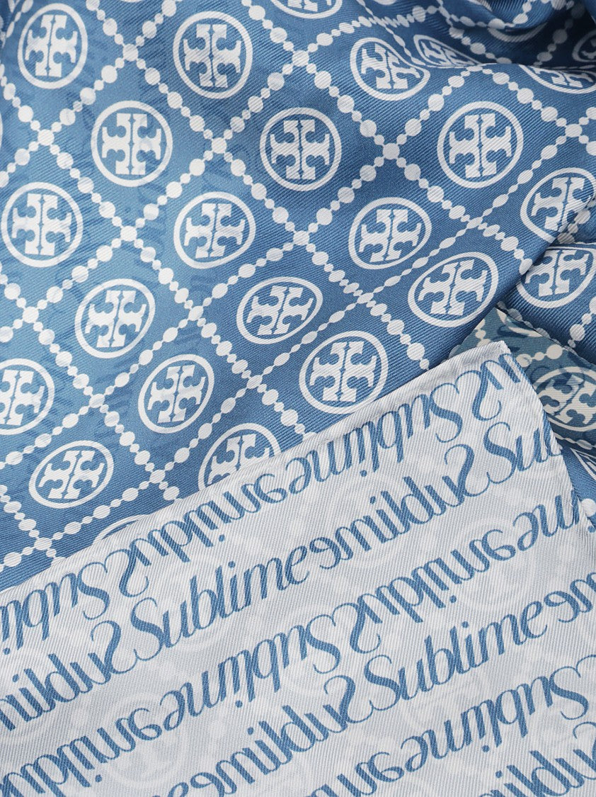 Tory Burch T Monogram Sublime Silk Scarf