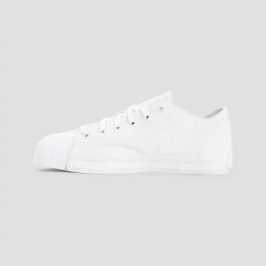 Y-3 Nizzastar Lo Light Grey Suede Leather Sneakers