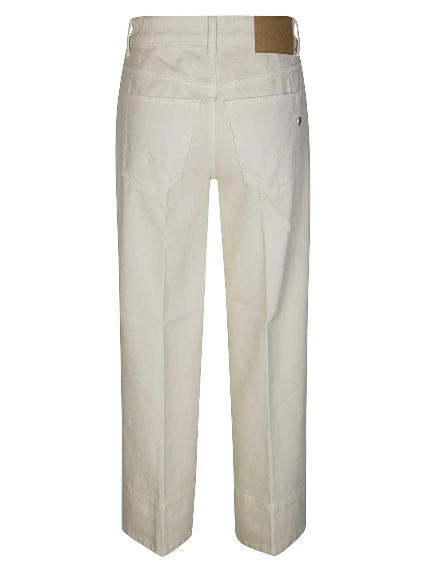 Dondup Relaxed Fit Straight Leg Dondup Pants With Modern Hem
