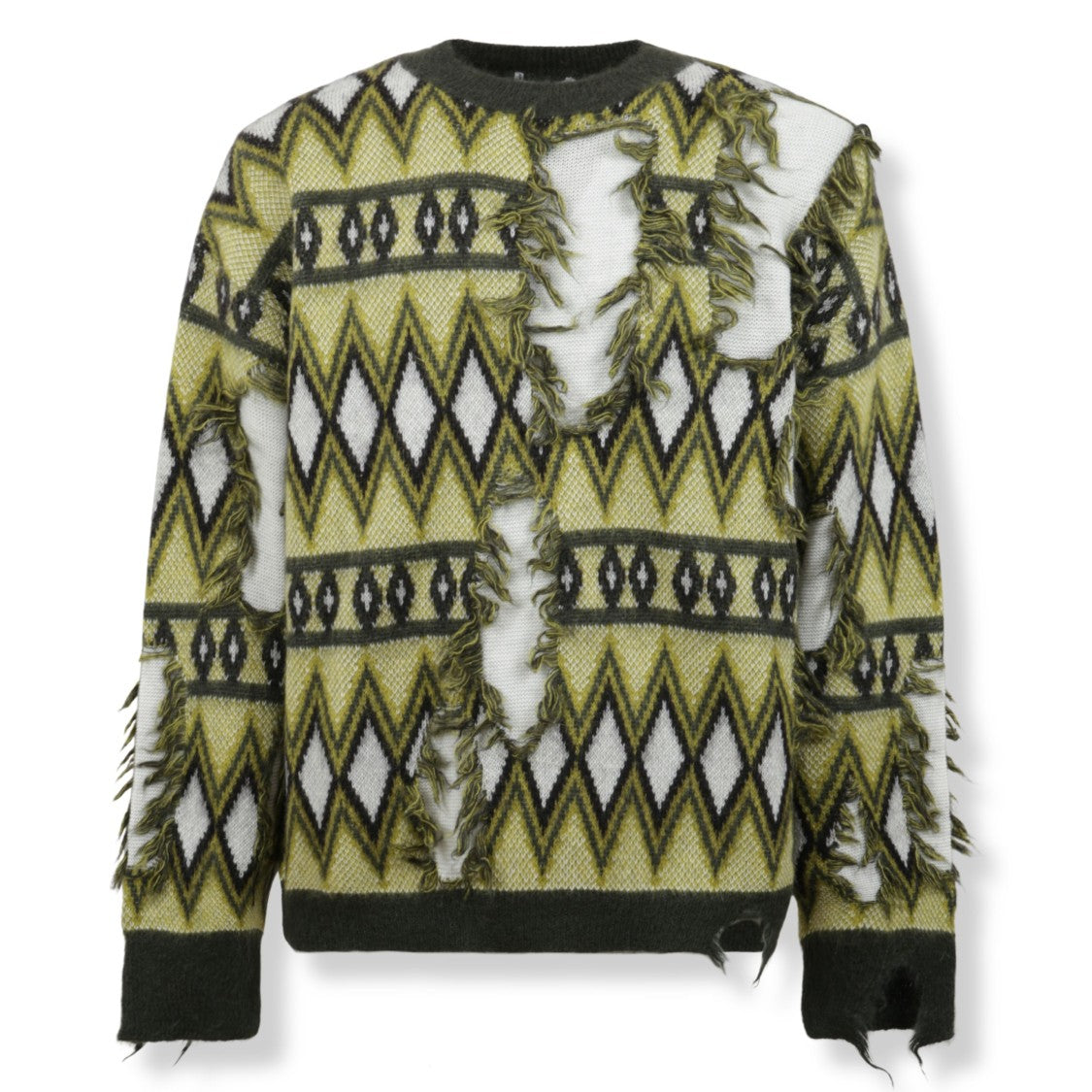 Laneus Gradient Mélange V-Neck Cardigan