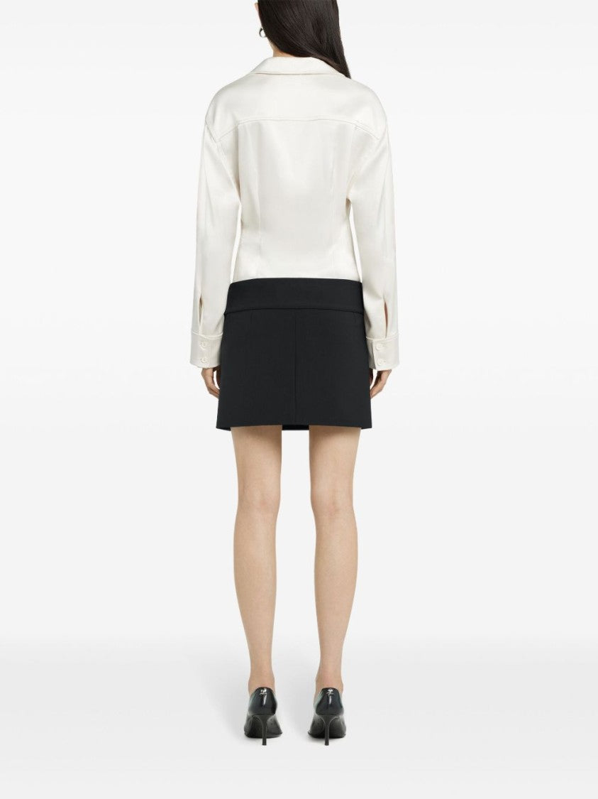 Courrèges White Cotton Shirt With Chest Pockets