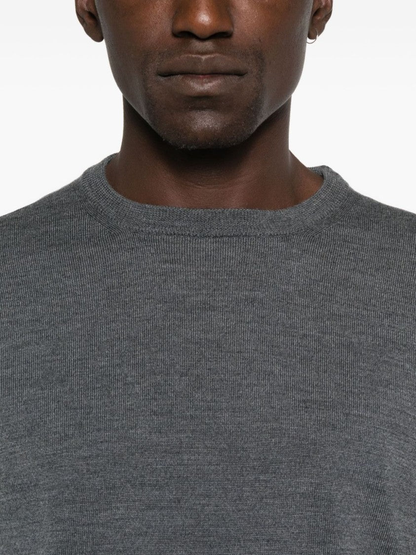 Daniele Fiesoli Classic-Fit Wool Sweater In Medium Grey