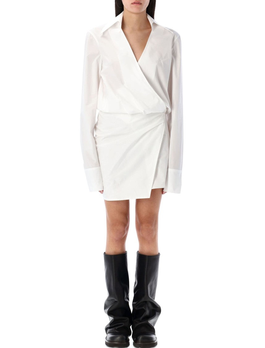 The Attico Popeline Shirt Mini Dress
