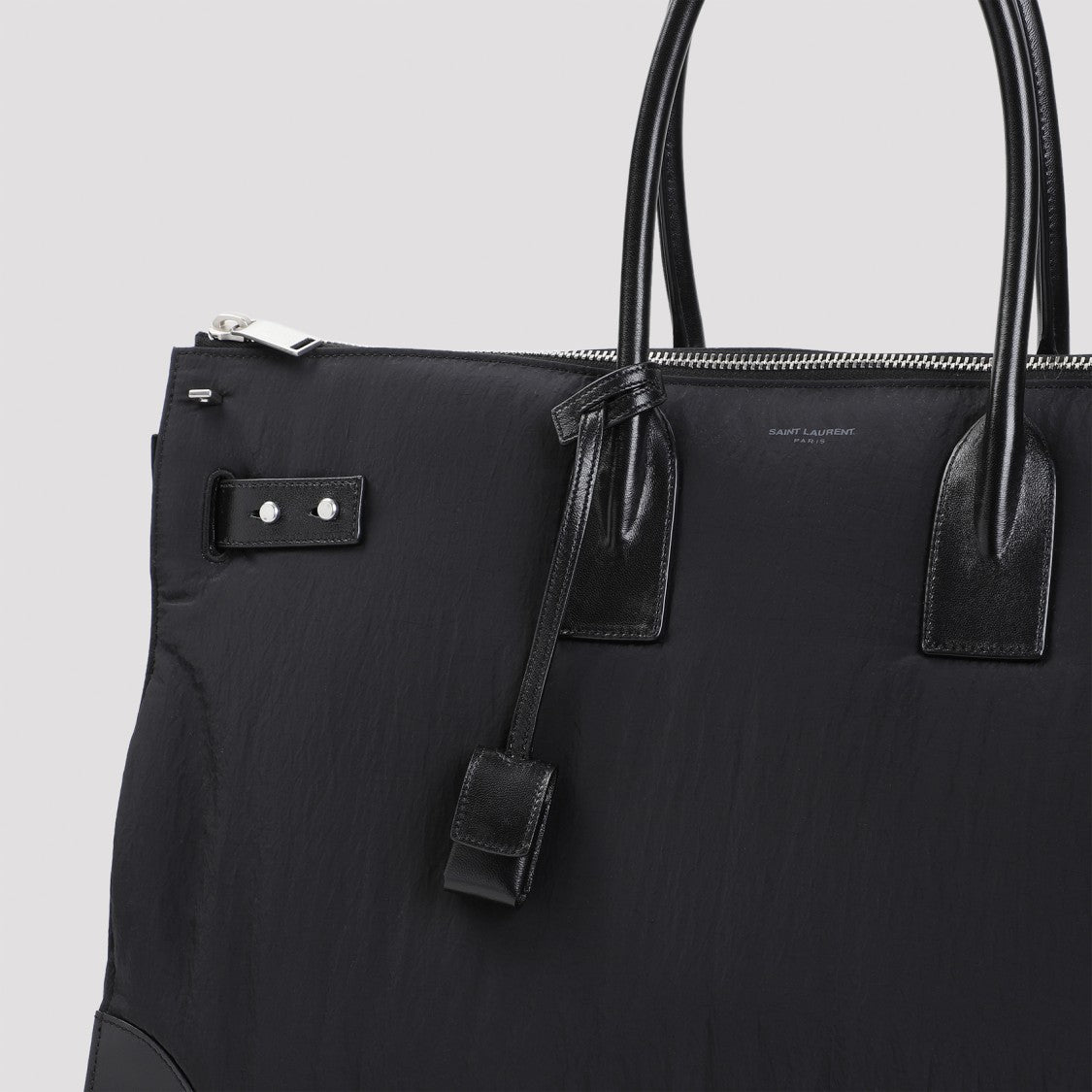 Saint Laurent Black Ysl Duffle Bag