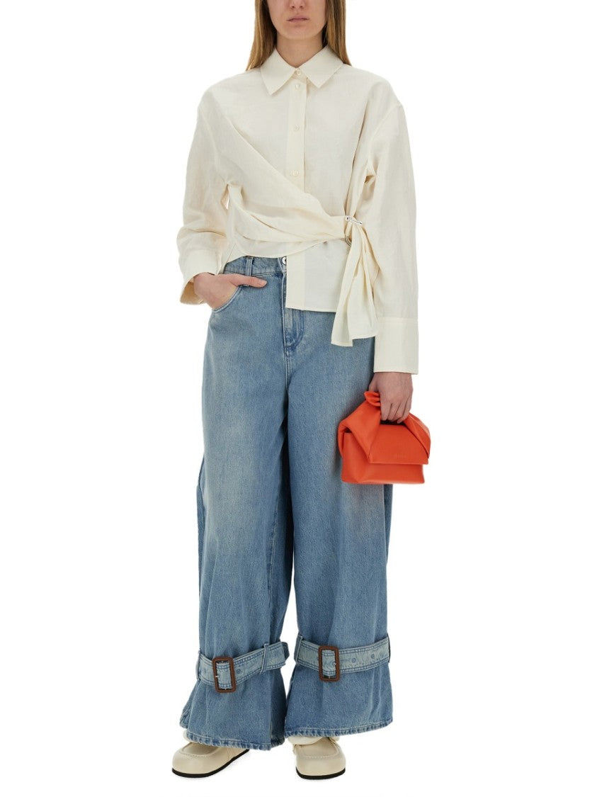 J. W. Anderson Wide-Fit Jeans With Unique Buckle Detail