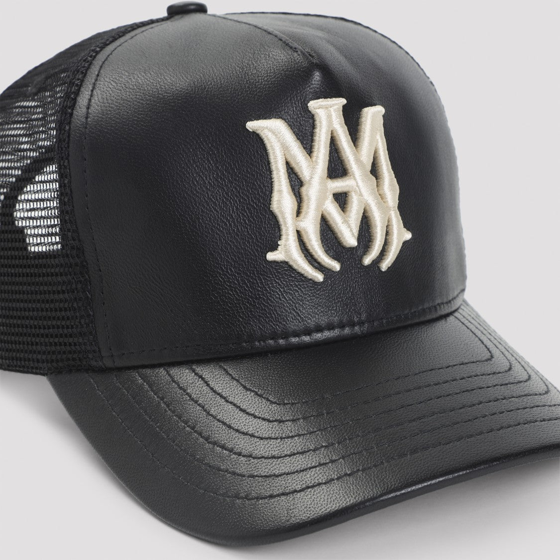 Amiri Black Cap With Breathable Mesh Back