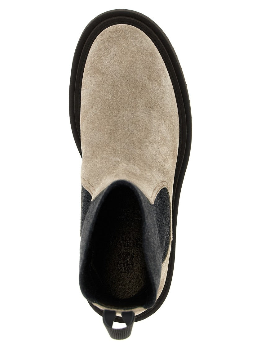 Brunello Cucinelli Precious Loop Detail Ankle Boots