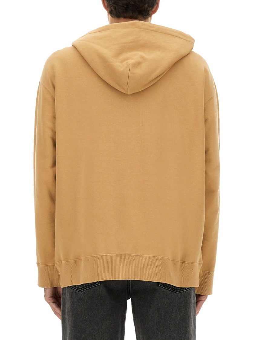 Mm6 By Maison Margiela Relaxed-Fit Cotton Hoodie With Unique Graphic Print