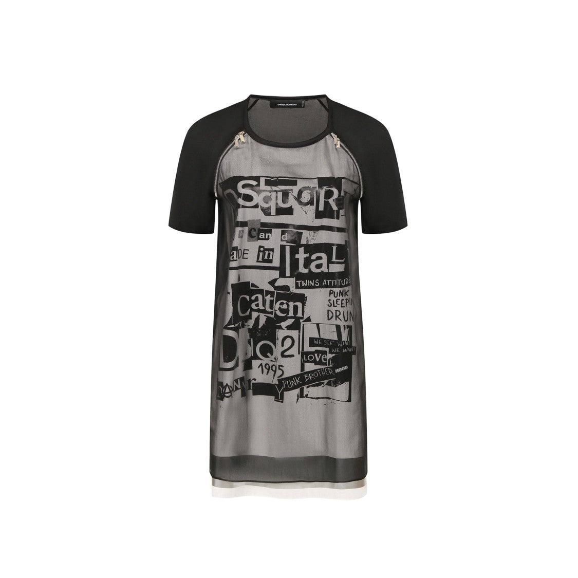 Dsquared2 Silk Printed Mini Dress