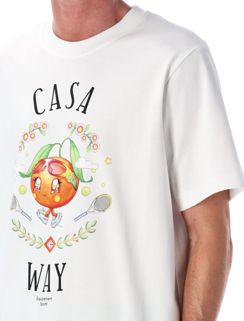 Casablanca Casawai Kawaii Orange Tee