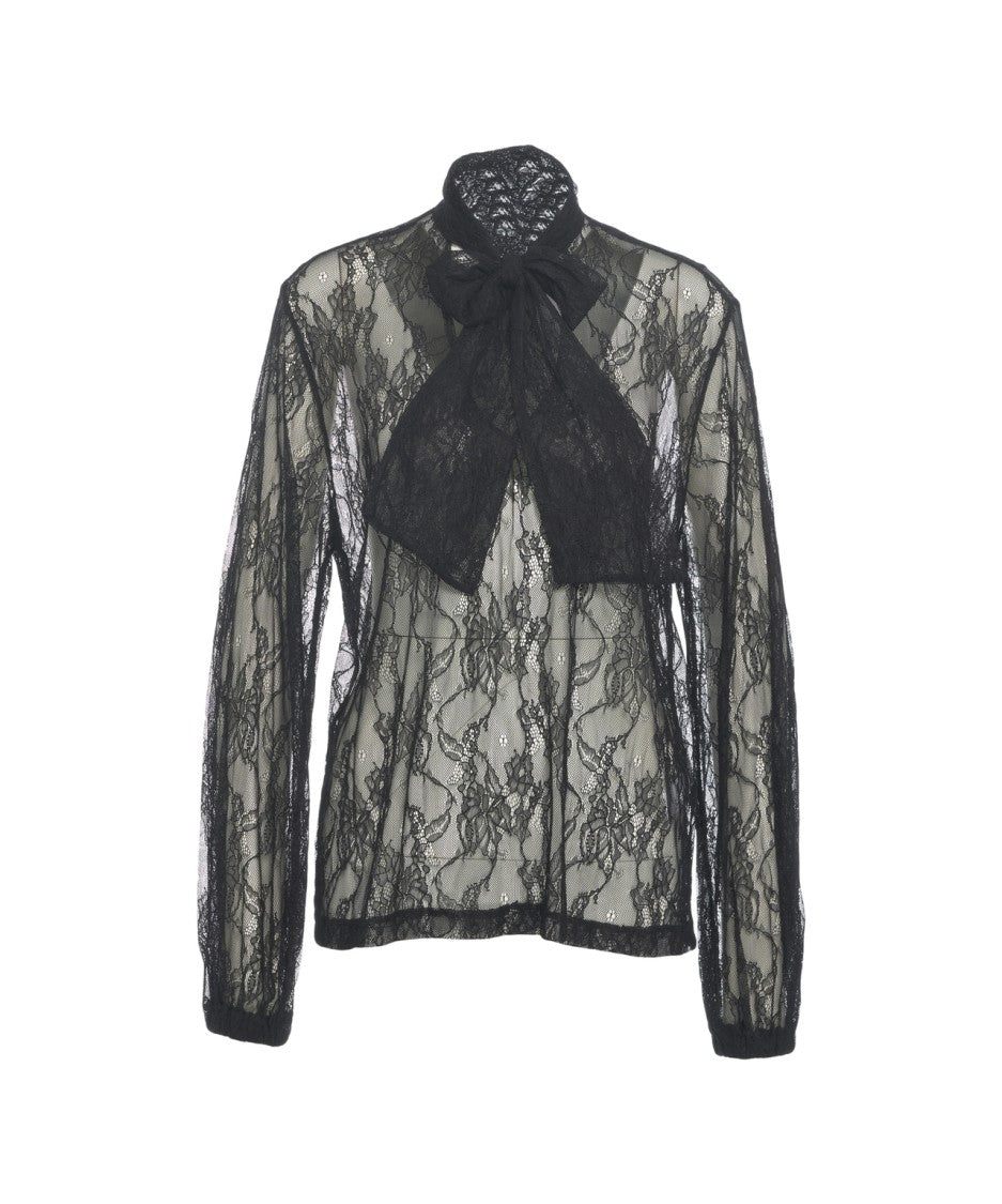 Kaos Lace Shirt With Bow Details