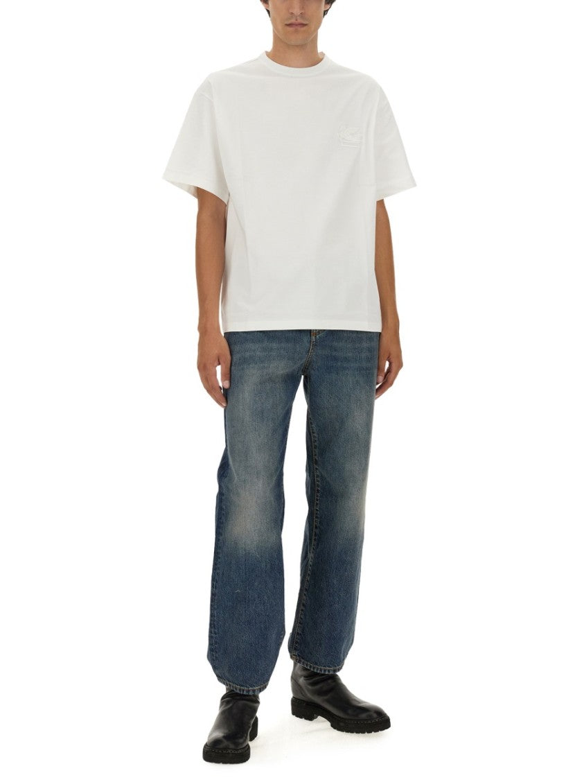 Etro T-Shirt Featuring Pegasus Embroidery