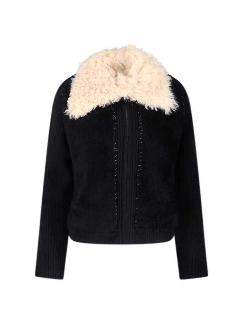 Marni 'Montone Collar' Cardigan – Black