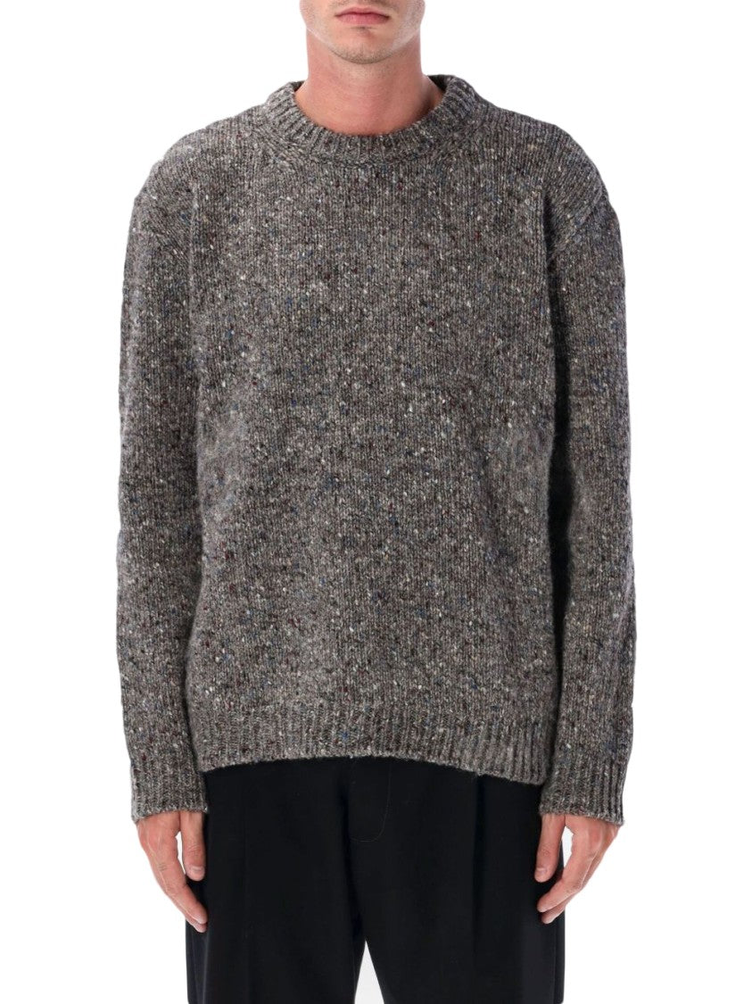 Maison Margiela Textured Knit Sweater With Relaxed Fit And Round Neckline