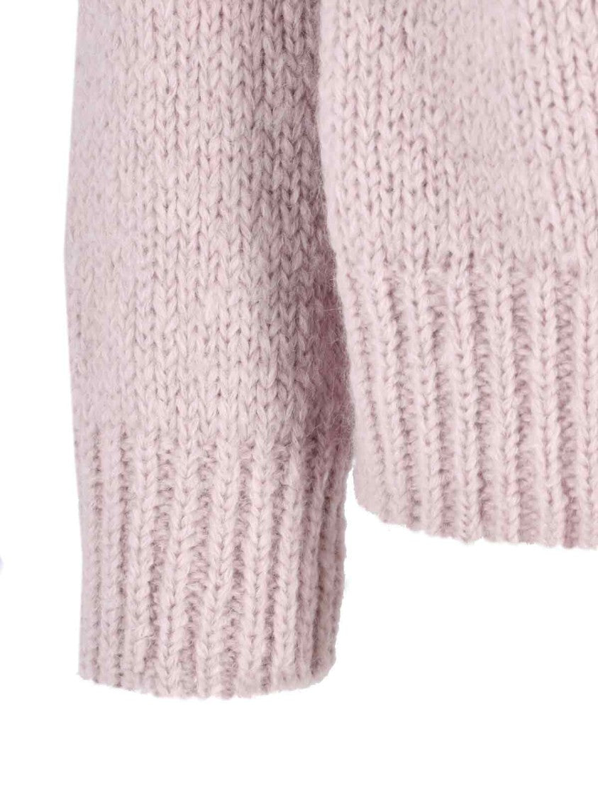Jil Sander Zip Knit Sweater – Pink