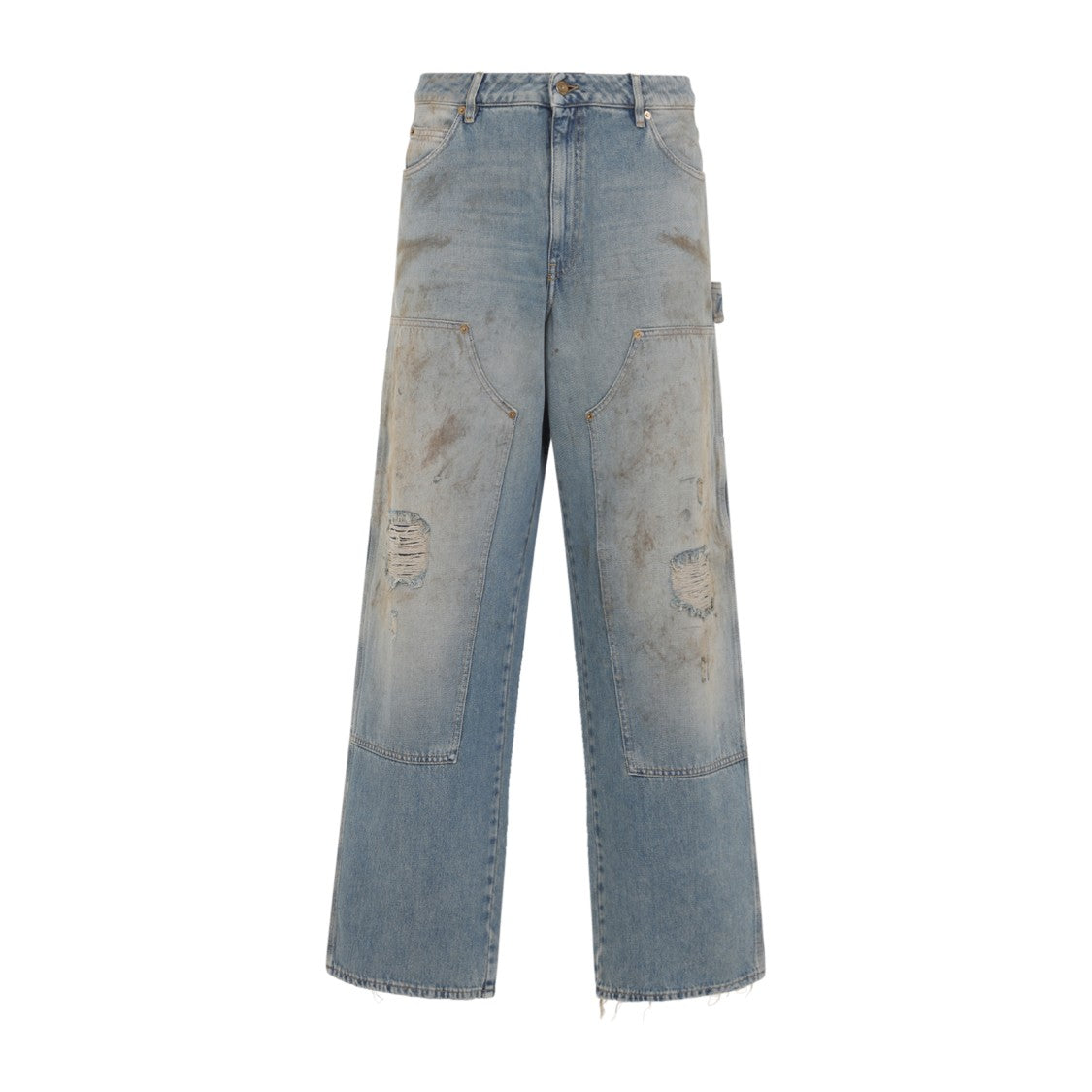 Golden Goose Painter Marley Light Blue Cotton Jeans