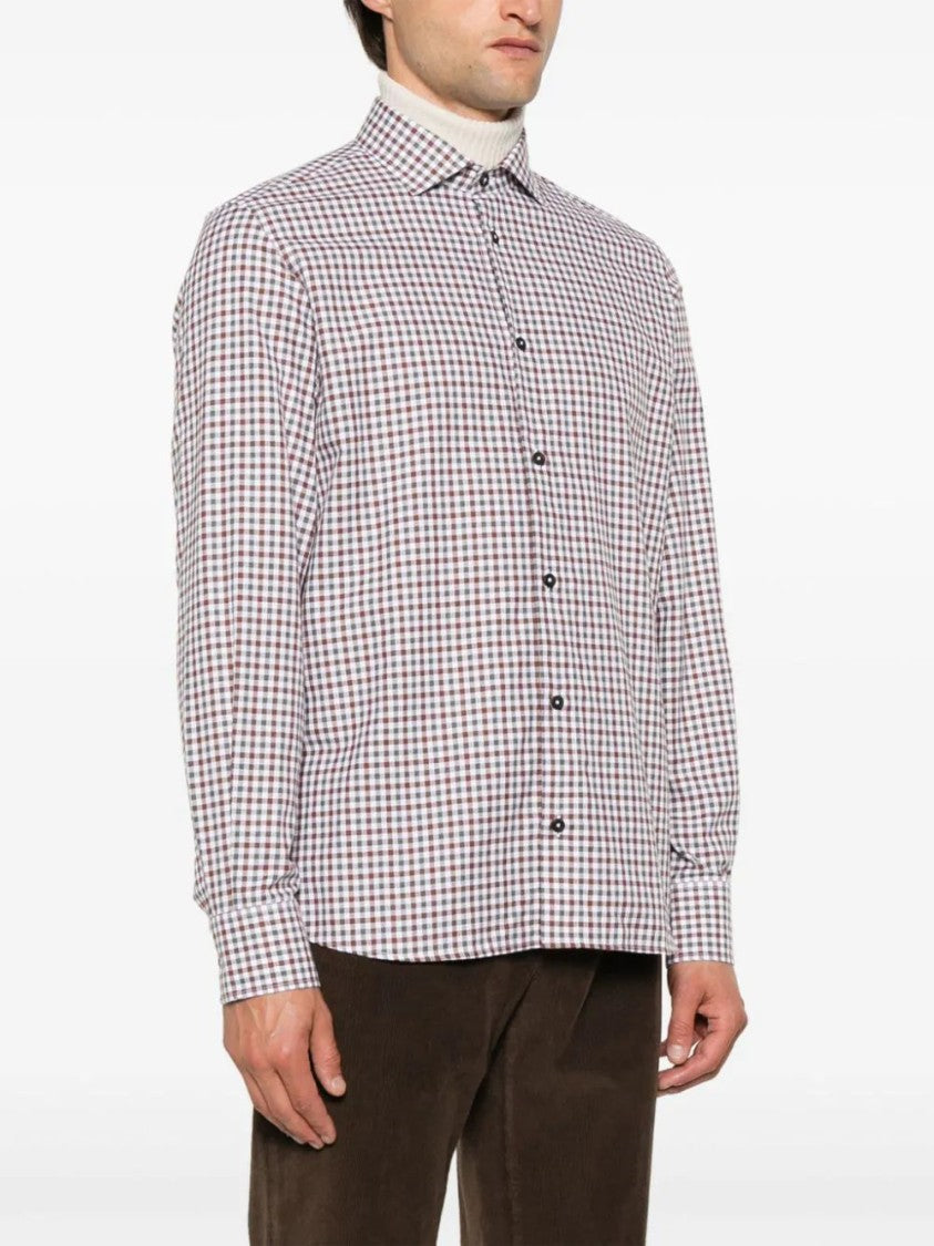 Peserico Gingham-Check Shirt