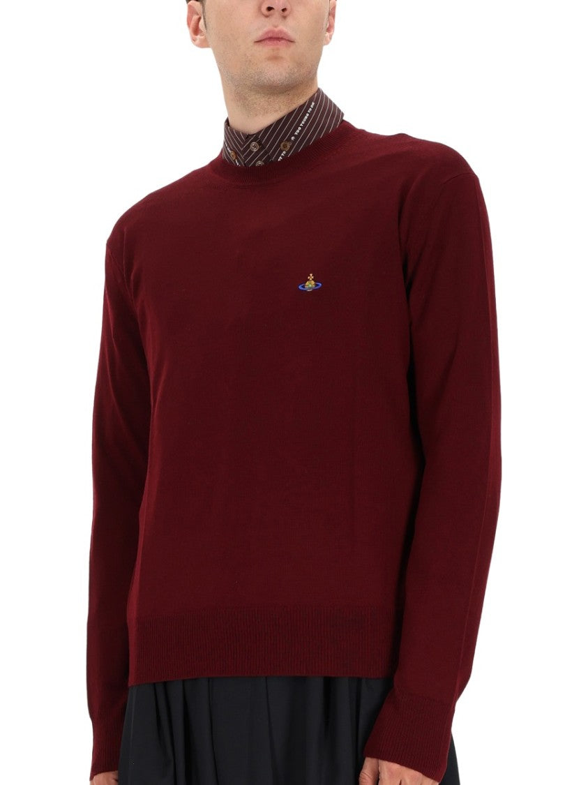 Vivienne Westwood Deep Bordeaux Virgin Wool Sweater