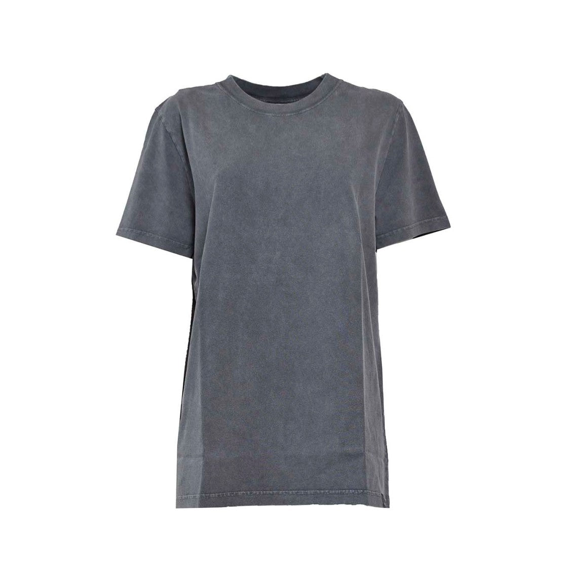 Courrèges Stonewashed Cotton Ac T-Shirt Gray