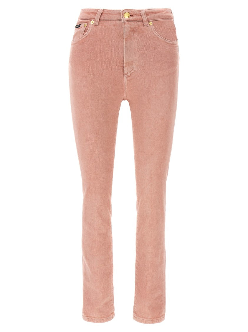 Dolce & Gabbana Artisanal Stretch Denim High-Waist Jeans