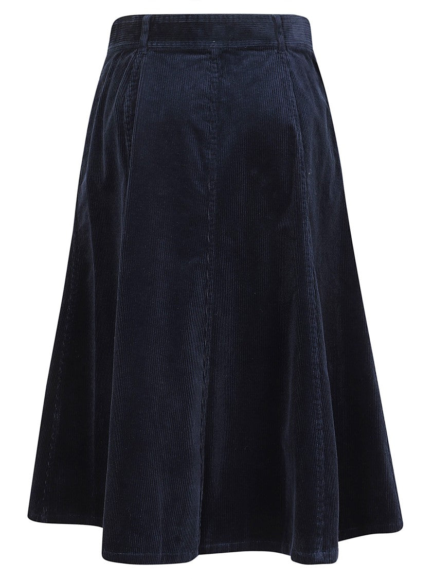 Polo Ralph Lauren A-Line Cotton Skirt With Button-Down Front
