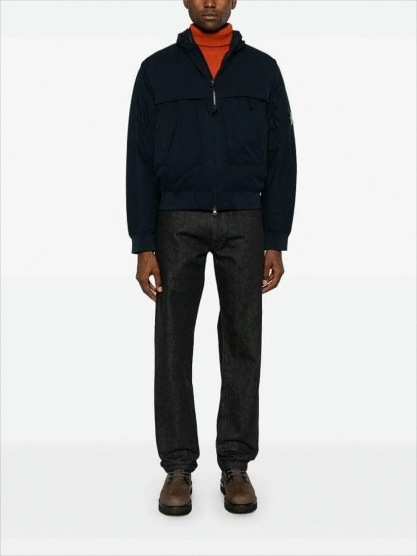 C.P. Company Padded Jacket With High Collar And Zippered Pockets