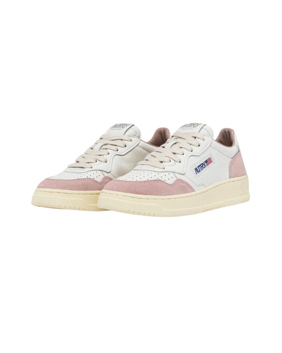 Autry Medalist Low Sneakers In White Leather